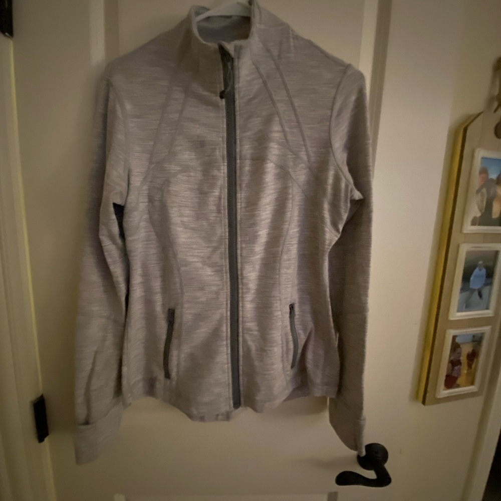 lululemon athletica Gray Utility Jacket with High Collar